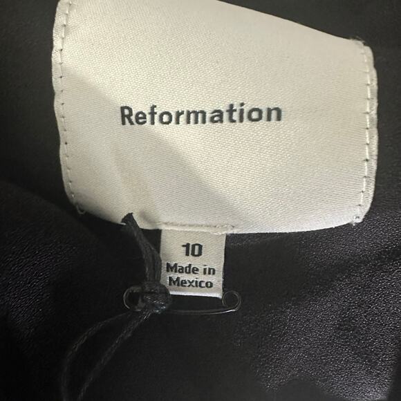 Reformation Vea Maxi Dress Palo Black Size US 10 Minimalist - Picture 4 of 11